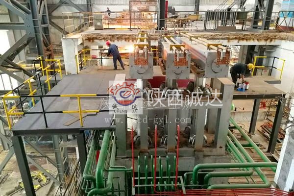 山东潍坊4000KVA热熔渣处理炉现场安装情况