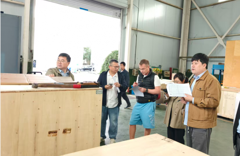 俄罗斯项目甲方客户代表莅临我司工厂验货 共筑合作信任基石