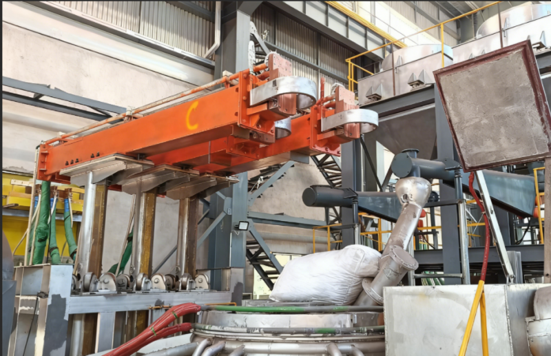 冲刺投产！我公司为辽宁建兴投建的 2*4000KVA 高炉热熔渣制矿棉调质炉项目进入安装调试关键期