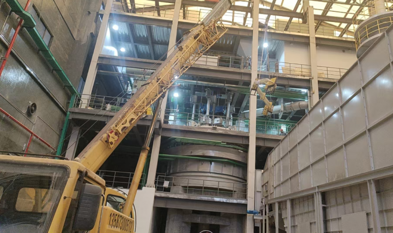 攻坚冲刺启新程，匠心筑造强装备 —— 我司为江苏乐尔设计制造的 7500KVA 冷渣炉进入安装调试冲刺阶段
