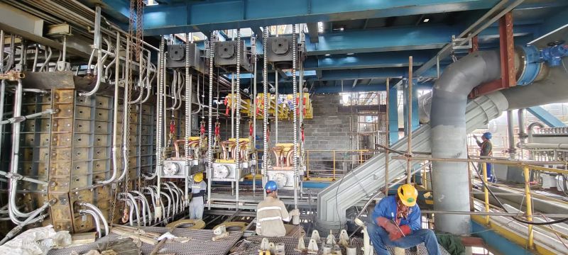 远赴印尼！我司工程部团队开展沉降电炉现场安装指导工作