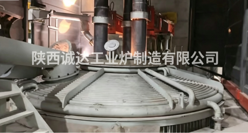 陕西诚达工业炉承制高炉热熔渣保温电炉于陕西项目现场成功点火开炉