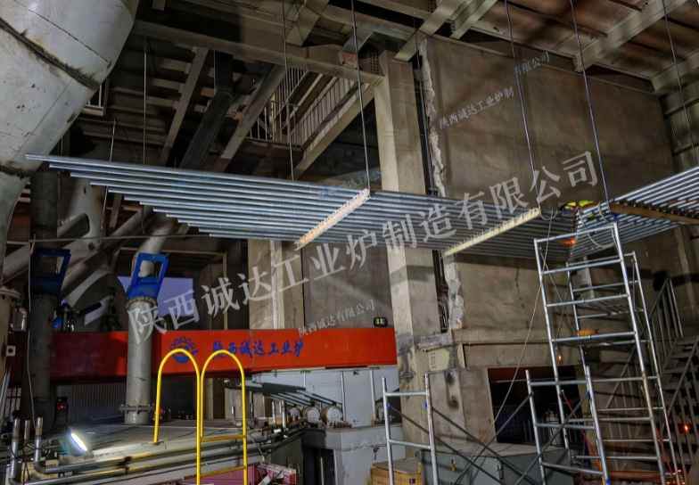 陕西诚达工业炉：宁夏某企业 10000KVA 精炼炉安装调试全力推进